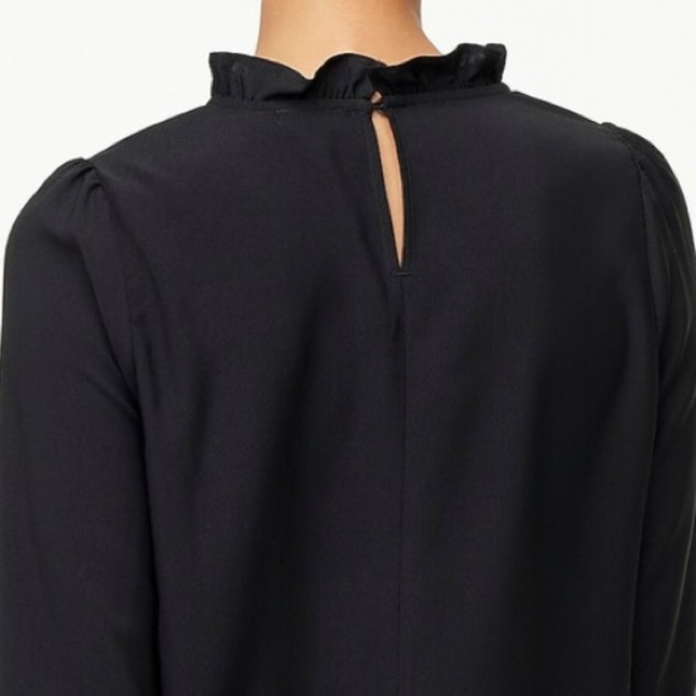 J. Crew Ruffleneck Top - Picture 3 of 3